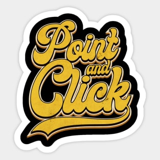 Point and Click Lettering Sticker